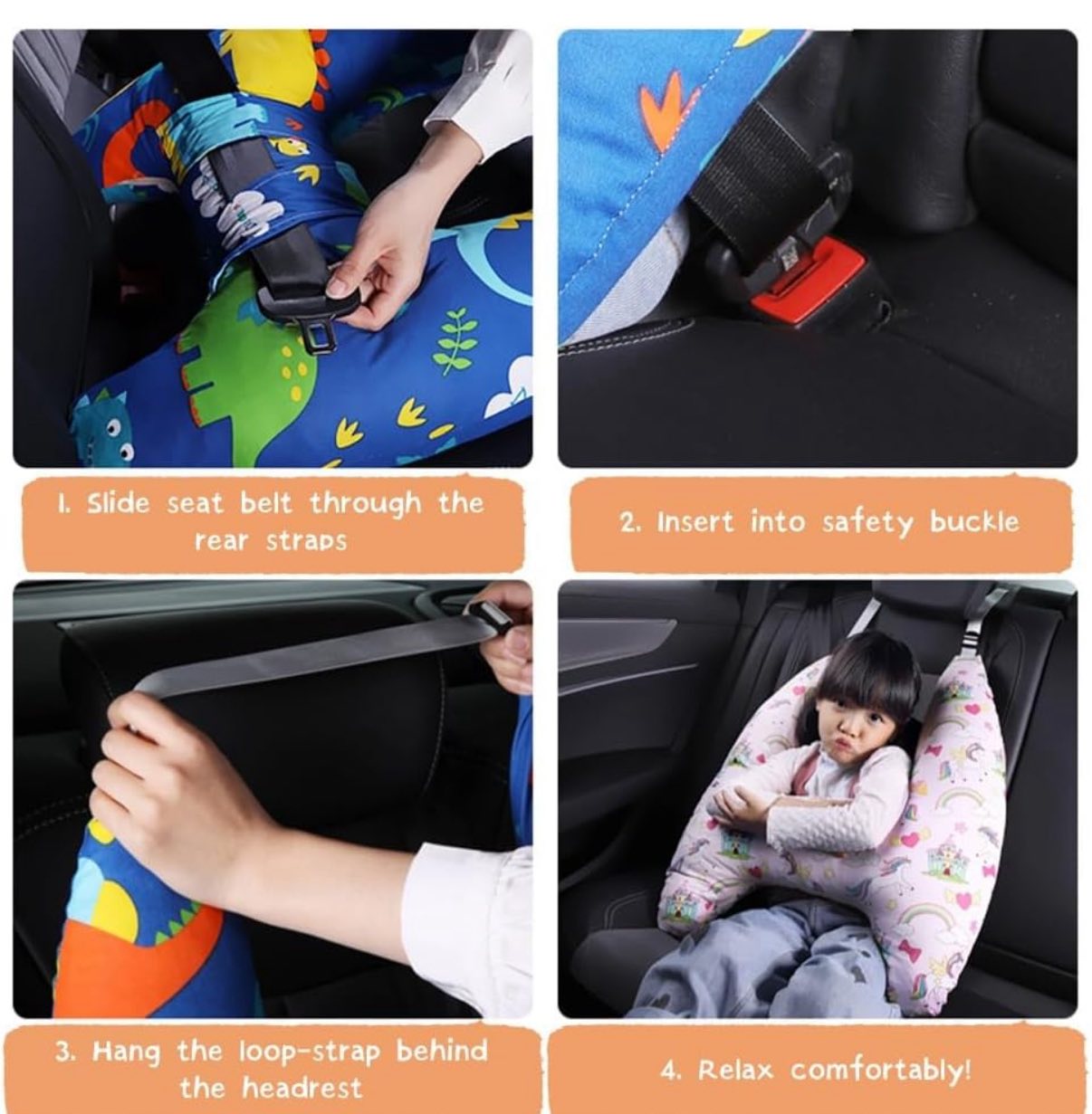 Kids Travel Pillow Headrest