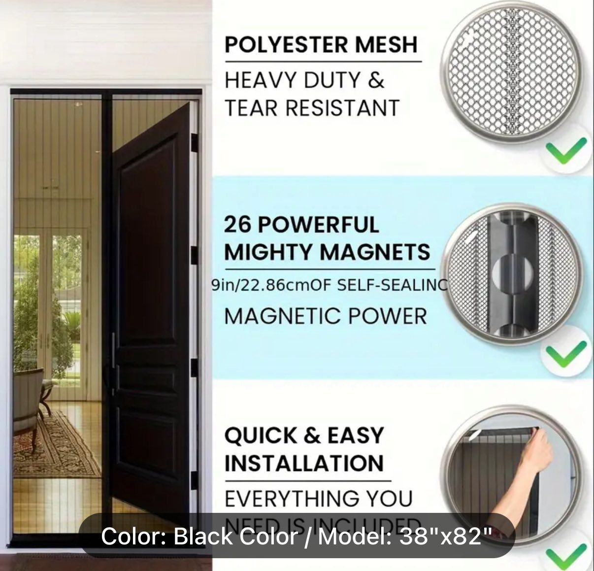 Magnetic Screen Door