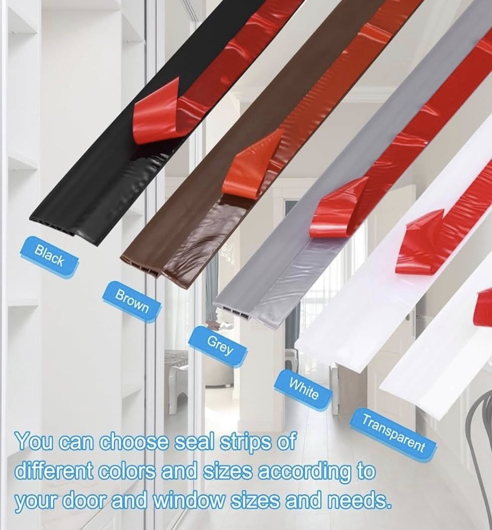 PATIKIL DOOR DRAFT STOPPER 3.3 FT SILICONE 2''WIDE