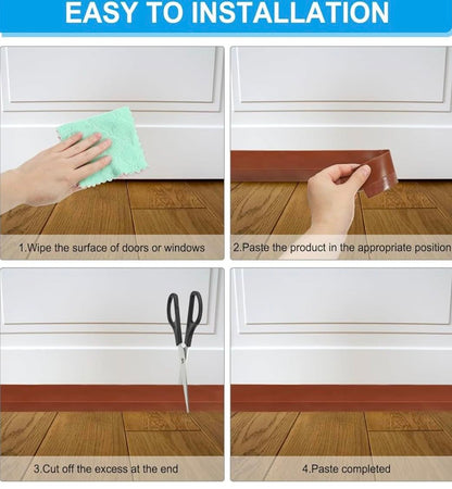 PATIKIL DOOR DRAFT STOPPER 3.3 FT SILICONE 2''WIDE