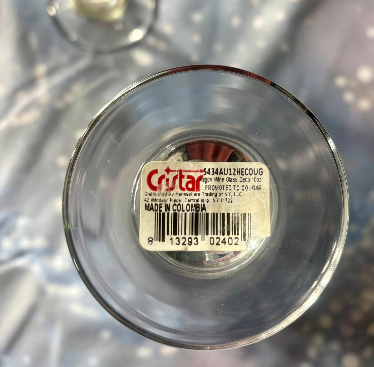 "PROMOTED TO COUGAR" GLASS SET OF 6