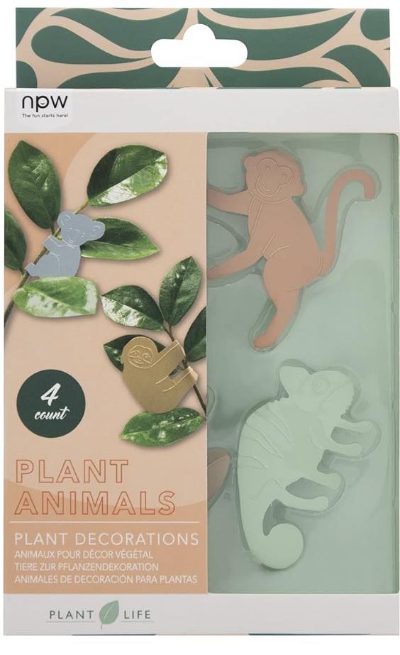 4 PC PLANT ANIMALS DECORATIONS