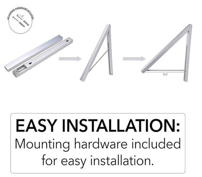 SINGLE FOLDABLE CLOTHING RACK WALL MOUNTED
