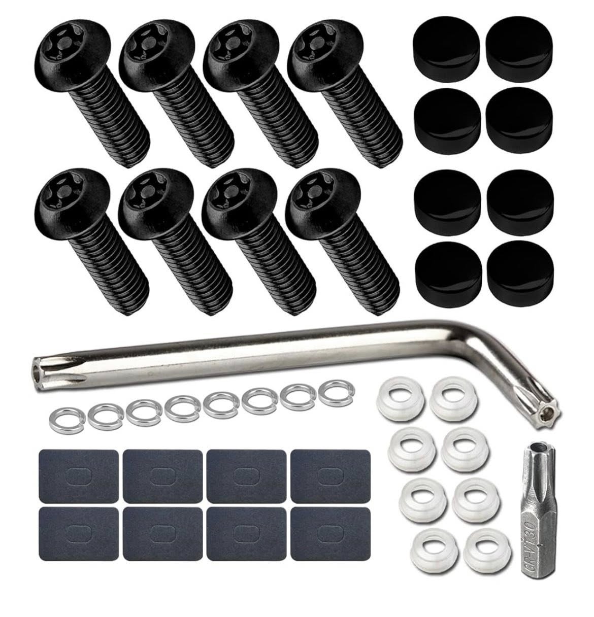BLACK LICENSE PLATE SCREW SET