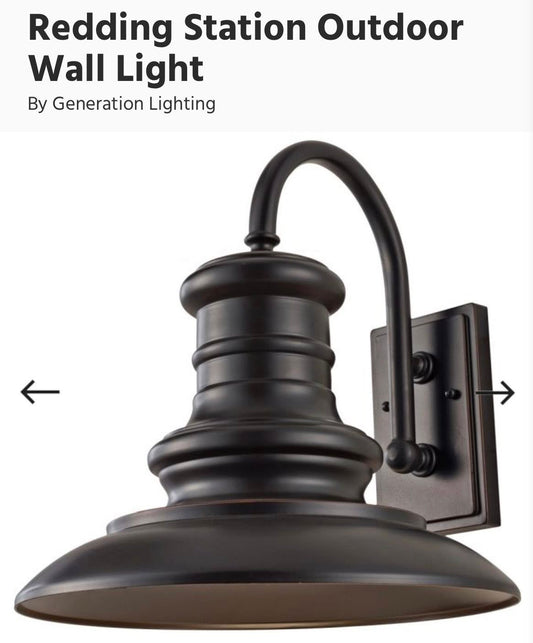 RESTORATIVE BRONZE REDDING STATION OUTDOOR WALL LIGHT