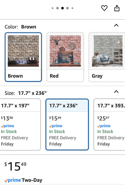 Rustic Brown Brick Wallpaper