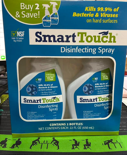 SMART TOUCH DISINFECTING SPRAY 2 PK