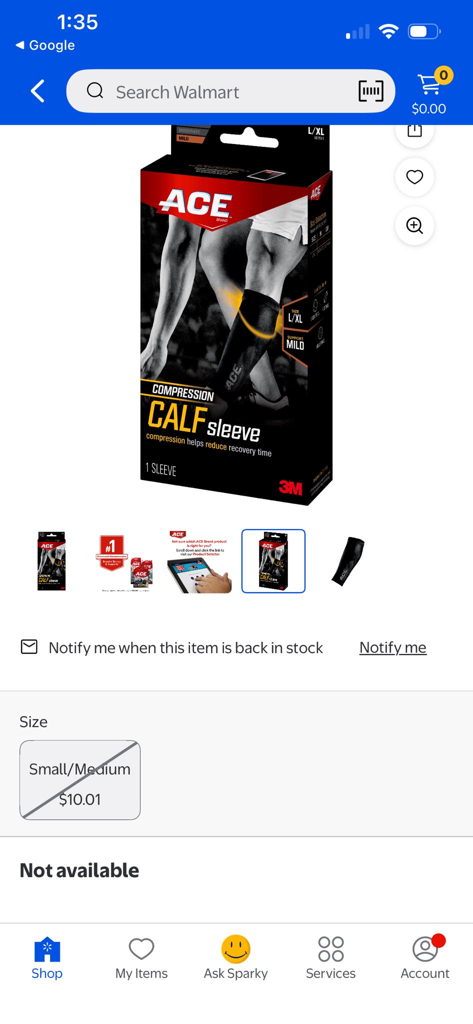 ACE COMPRESSION CALF /ARM SLEEVES