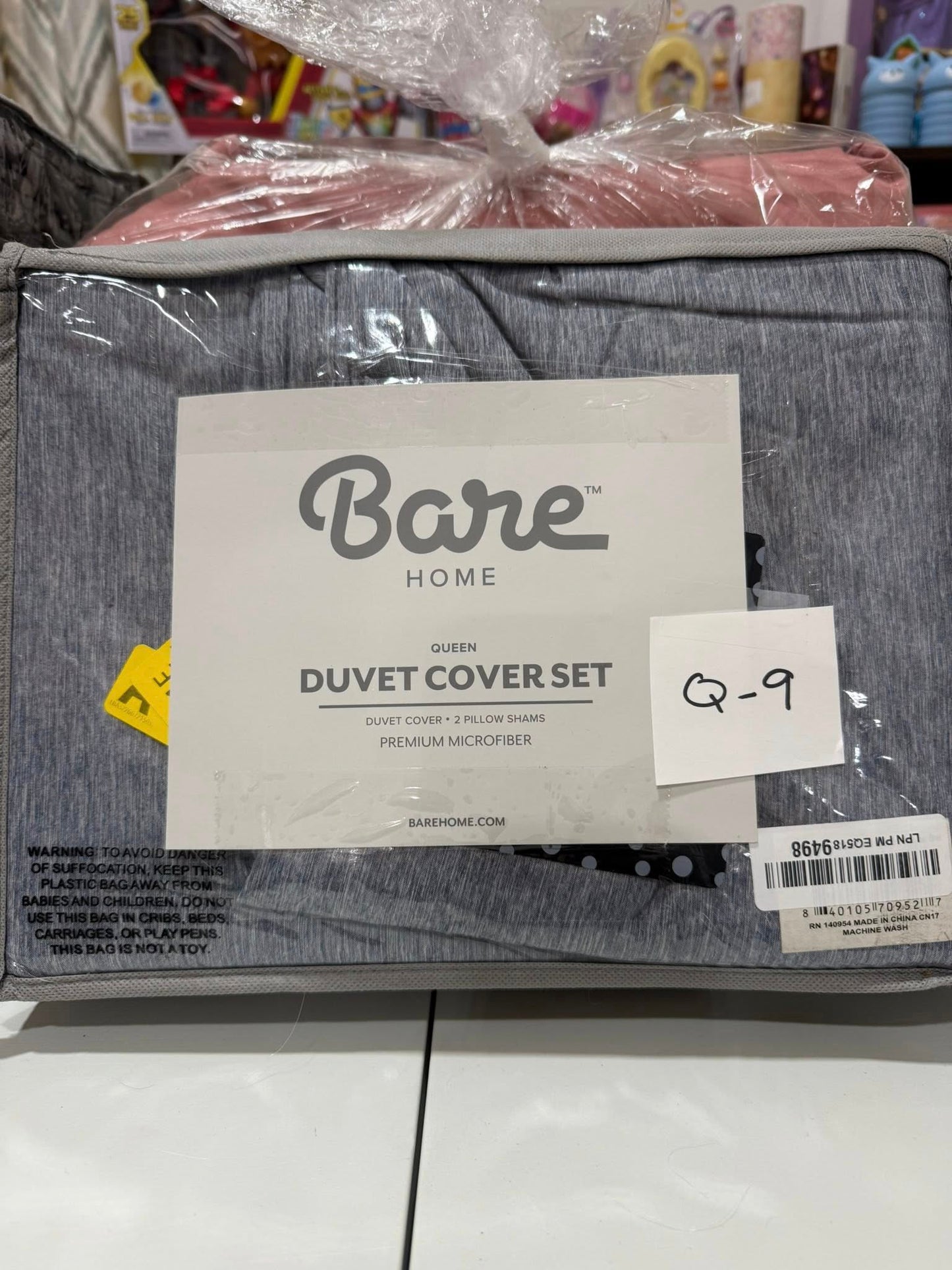 QUEEN Sandwashed Duvet Cover Set
