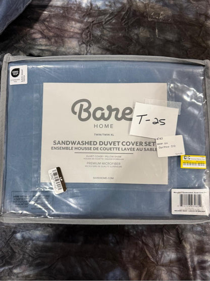 TWIN Sandwashed Duvet Cover Set
