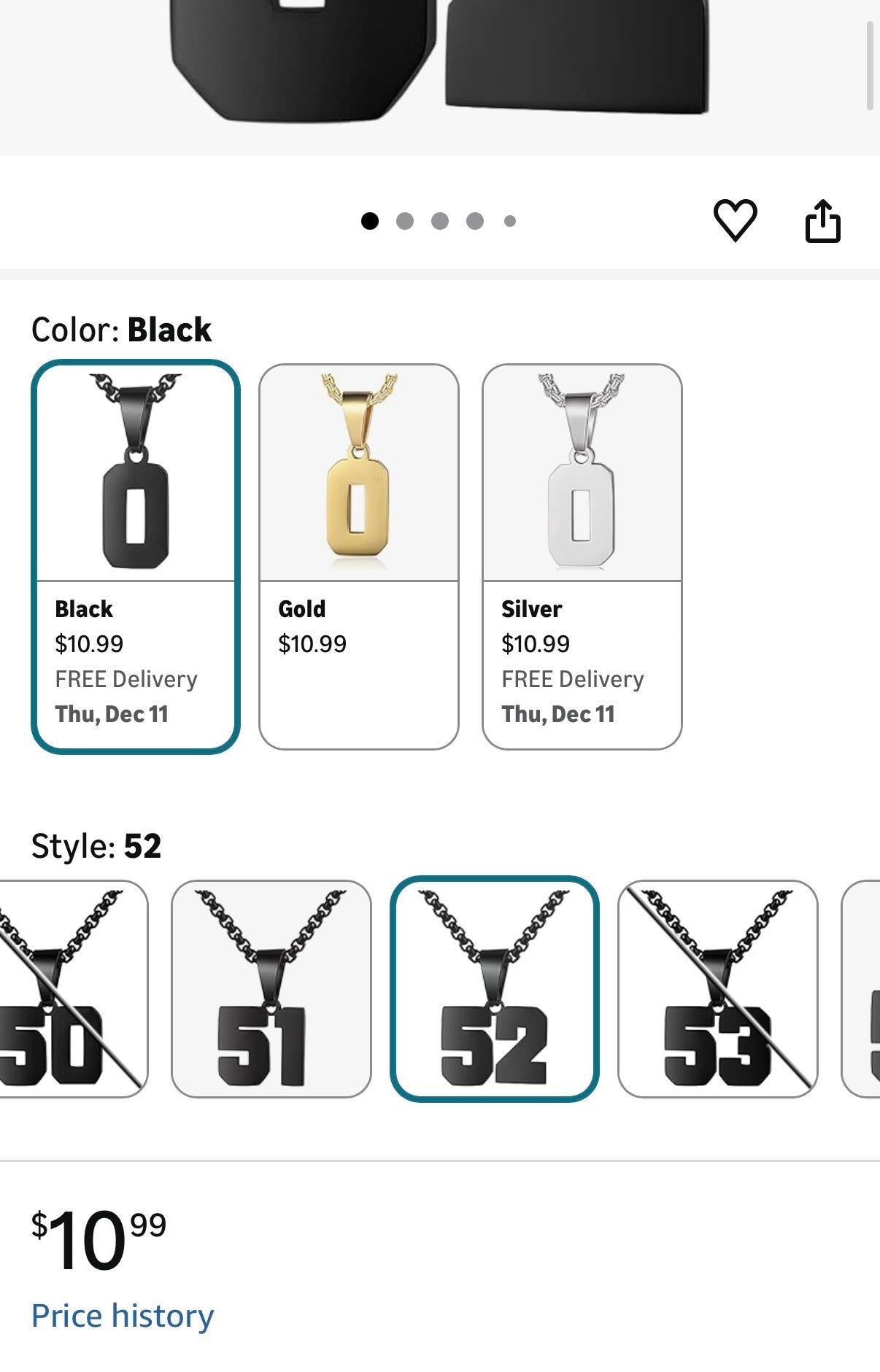 ZRAY MENS FOOTBALL JERSEY NECKLACE 54-50-52