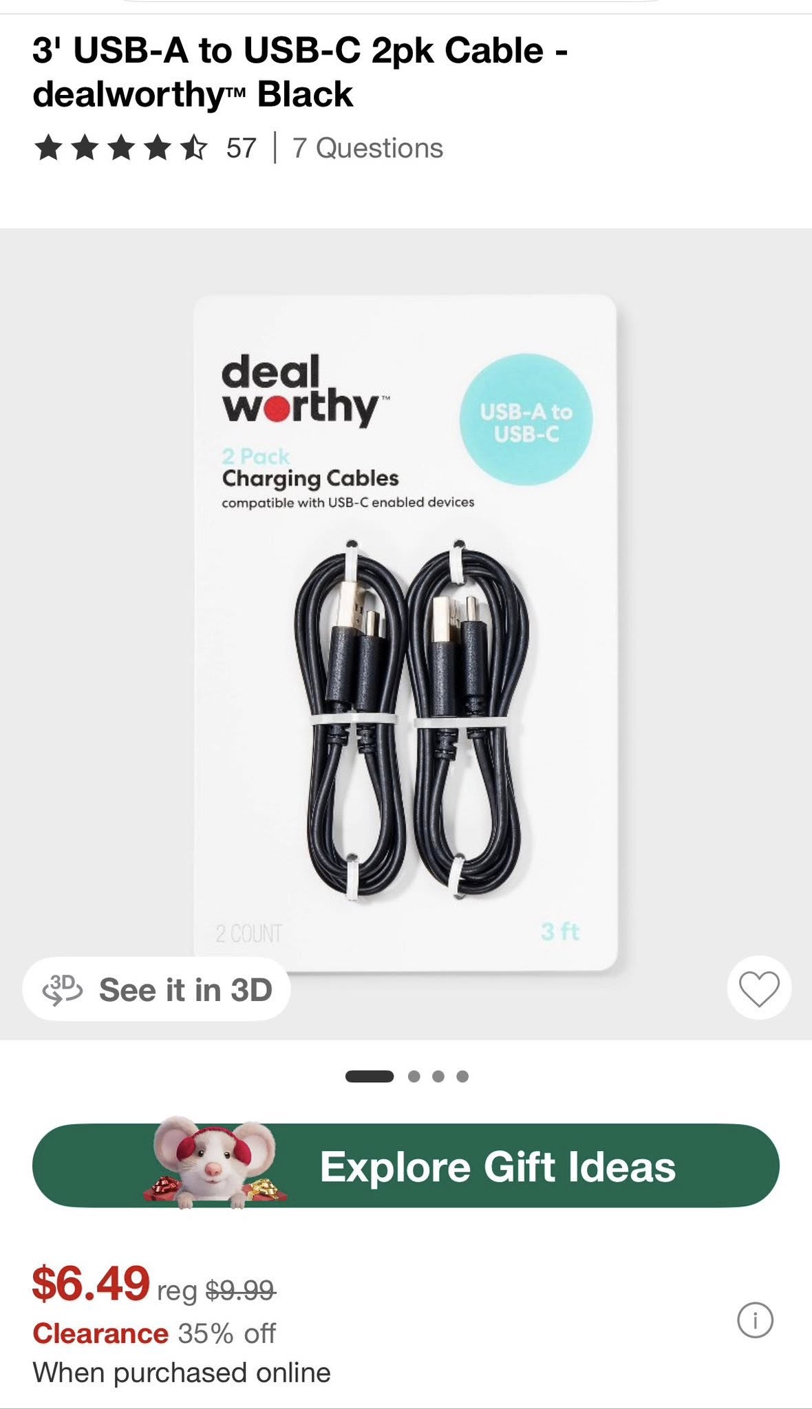 USB-A to USB-C Charging Cables