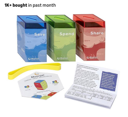 MOONJAR 3 PART MONEYBOX FOR KIDS