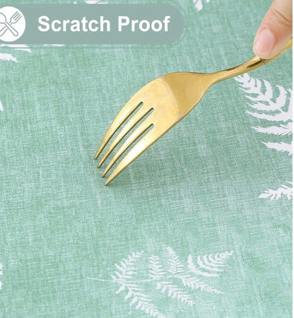 LIGHT GREEN LEAVES TABLE COVER 60 X 102