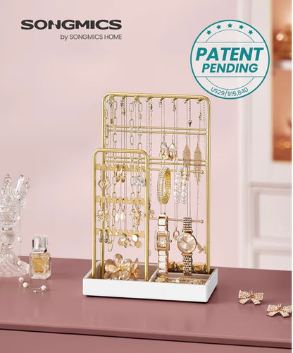 SONGMICS Necklace Holder, Jewelry Stand Holder Organizer,
