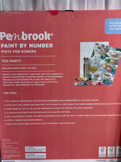 Pembrook Paint by Number Kits 12 x 16 canvas