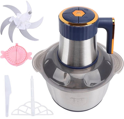 Electric Food Chopper, Meat Grinder with 5L Stainless Steel Bowl,