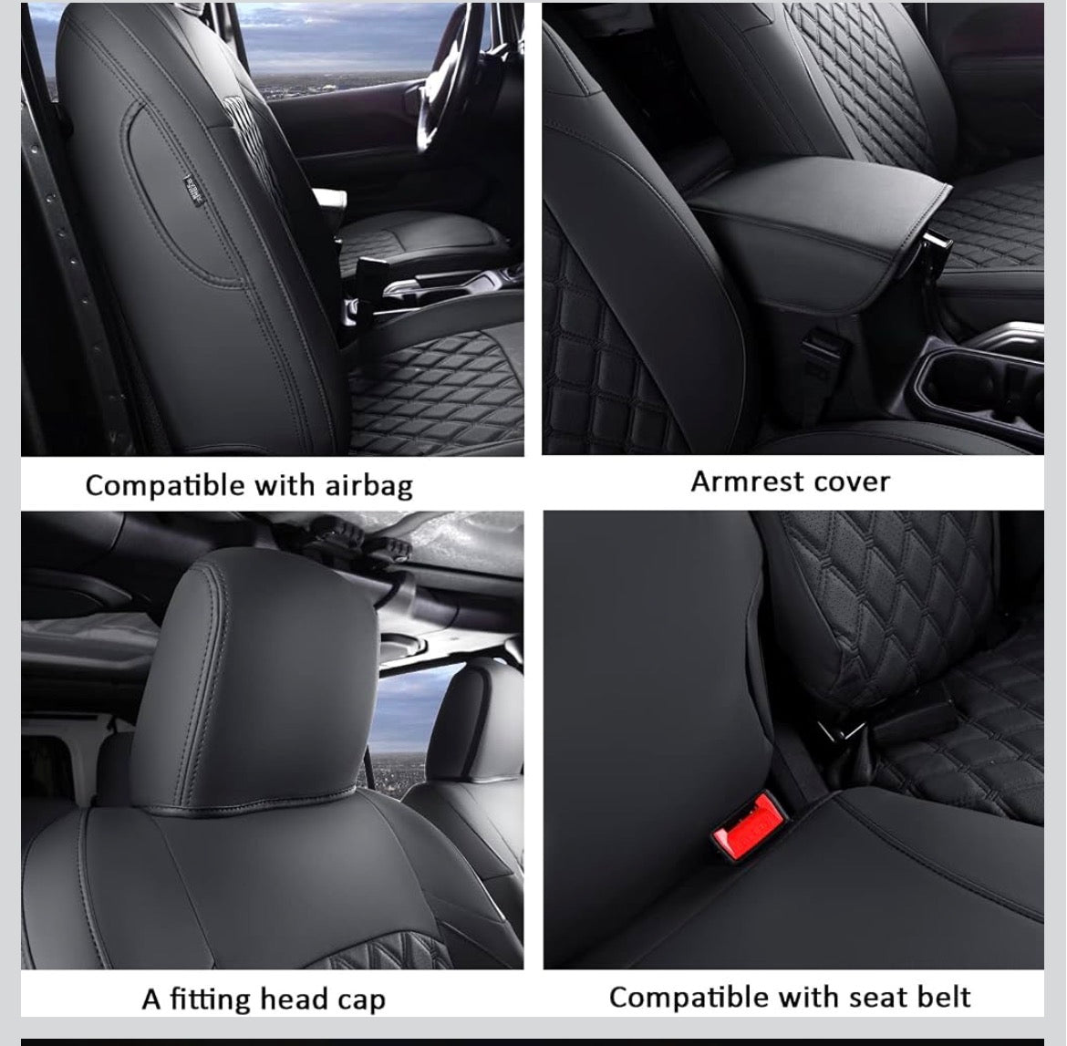 GIANT PANDA Jeep Wrangler 4 door full set seat covers