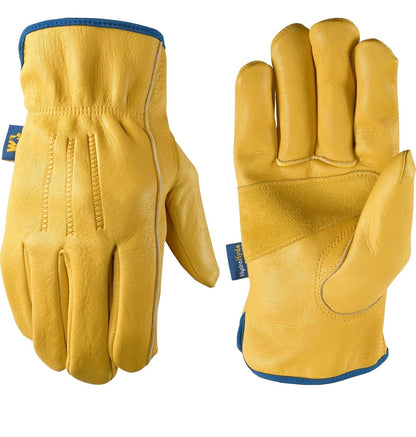 Wells Lamont Men's Slip-On HydraHyde Full Leather Work Gloves XL