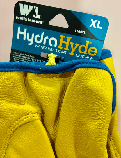 Wells Lamont Men's Slip-On HydraHyde Full Leather Work Gloves XL