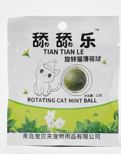 Rotatable Pet Catnip Ball Wall Toys