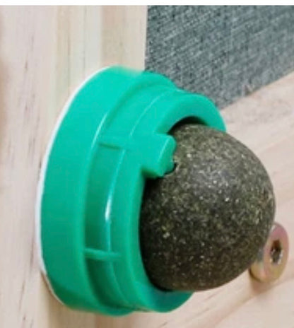 Rotatable Pet Catnip Ball Wall Toys
