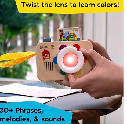 Baby Einstein + Hape Learning Lens Toy Camera for Pretend Play,