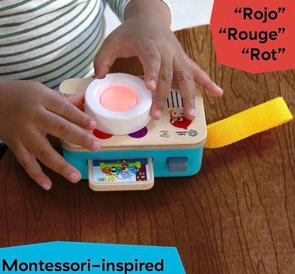 Baby Einstein + Hape Learning Lens Toy Camera for Pretend Play,