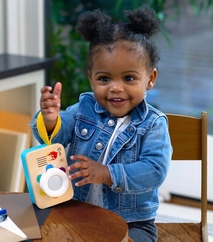 Baby Einstein + Hape Learning Lens Toy Camera for Pretend Play,