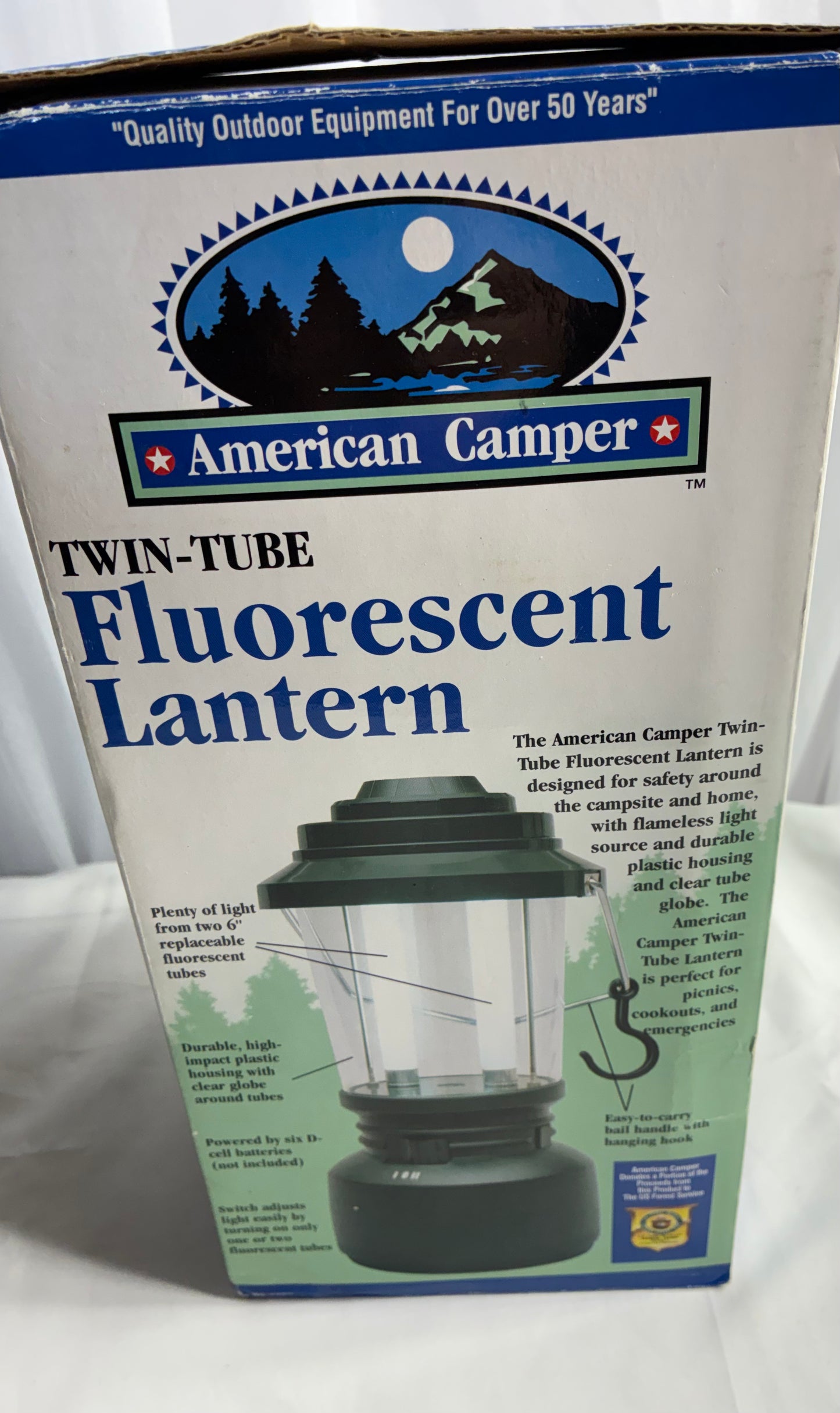 American Camper Twin-Tube Fluorescent Lantern