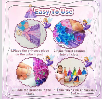 Poke in Fun Art Kit for Kids DIY Princess Craft Set