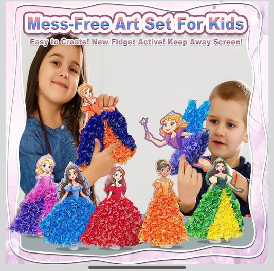 Poke in Fun Art Kit for Kids DIY Princess Craft Set