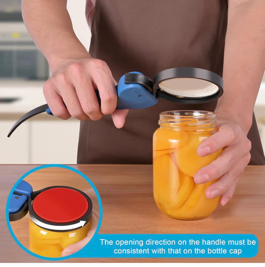 Double-Handle Jar Opener Seniors, Lg Jars, Arthritis, Patent, Self-Lock 2 pk