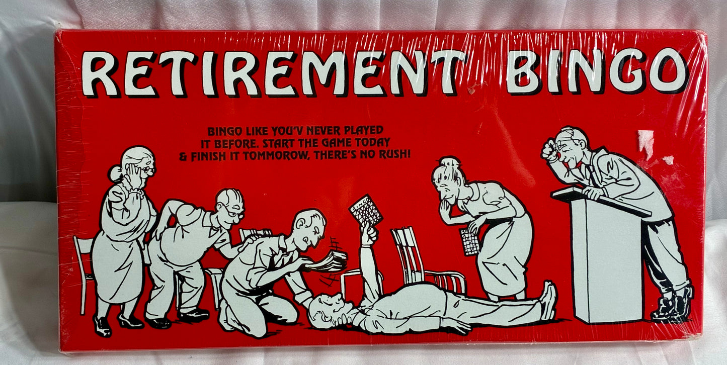 Vintage 1993 Retirement Bingo Game