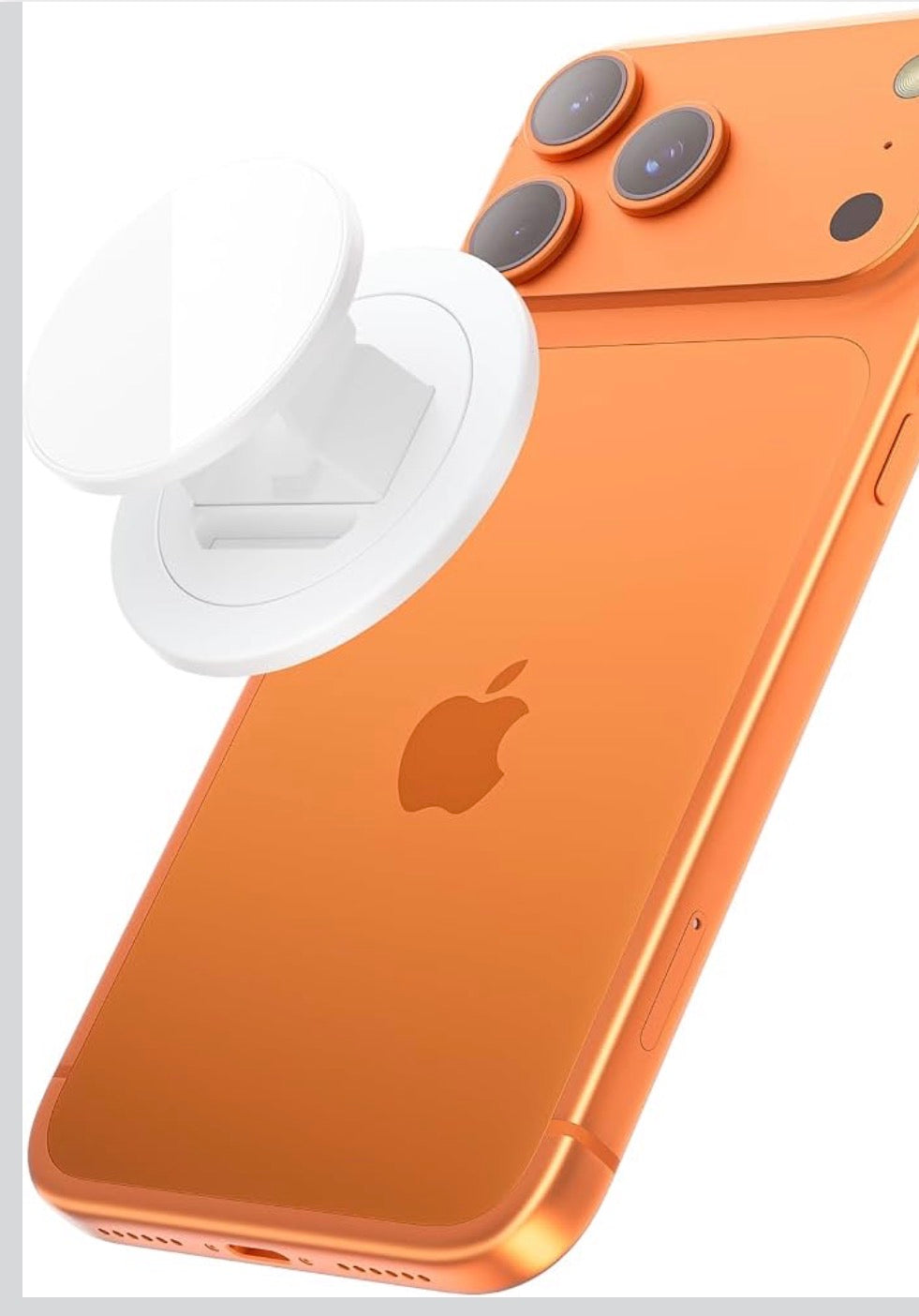 Magnetic Phone Grip for MagSafe,Ring Holder with Soft Silicone Finger Loop, Rotating Top,