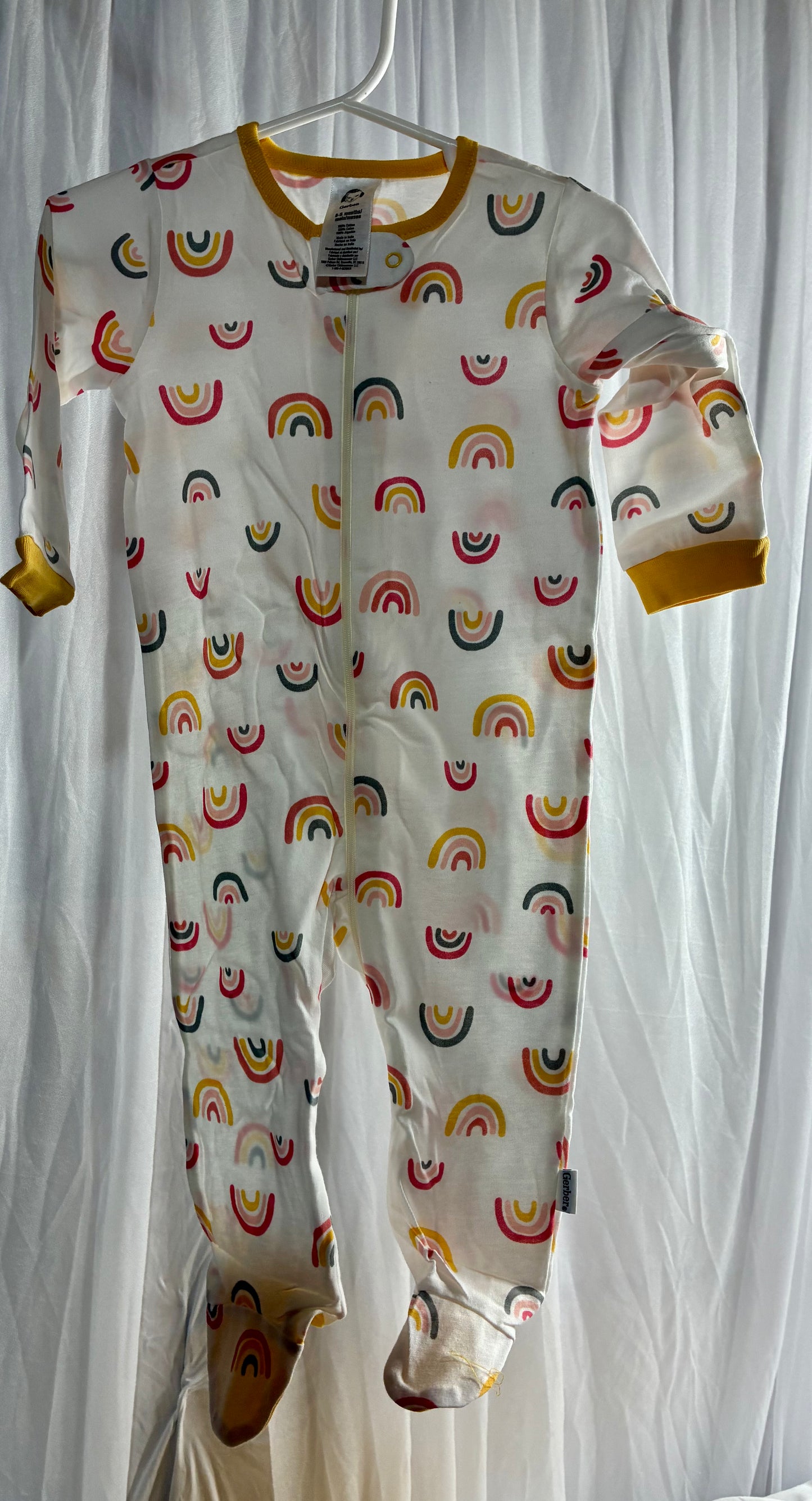 GERBER BABY GIRL SLEEP N PLAY  FOOTED PJS