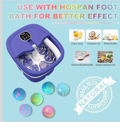 Hospan Organic Foot Bath 12 handmade bombs Set