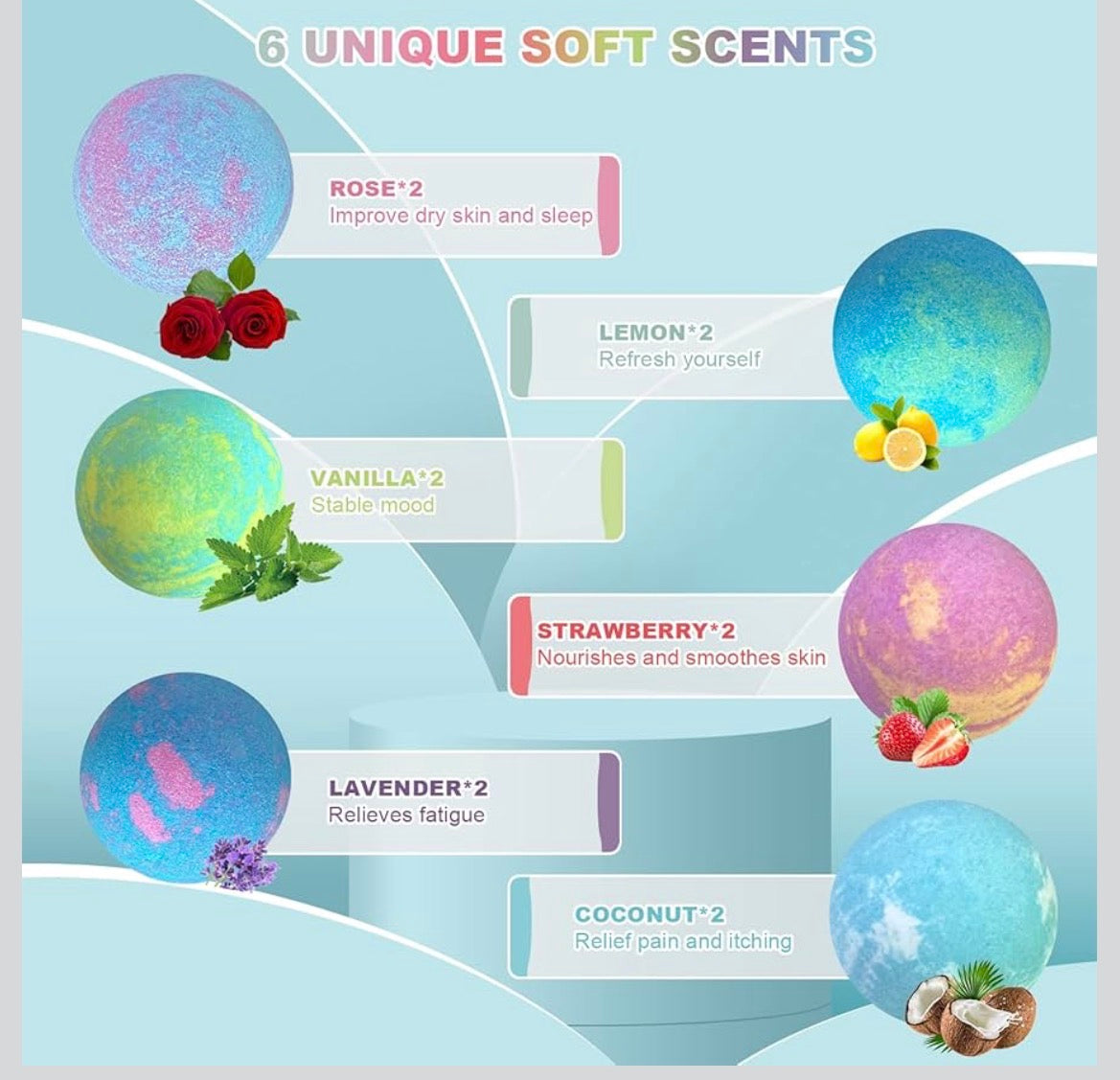 Hospan Organic Foot Bath 12 handmade bombs Set