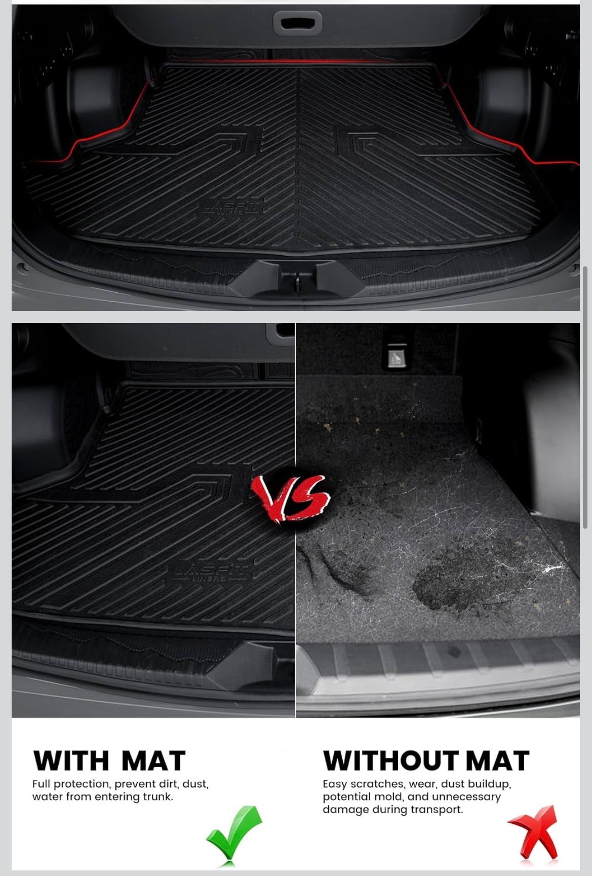 Cargo Tray Mat & Backrest Mat for Subaru Forester 2025-2026
