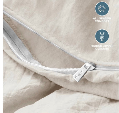 Bare Home Microfiber Duvet Cover Set - Ultra Soft Washed