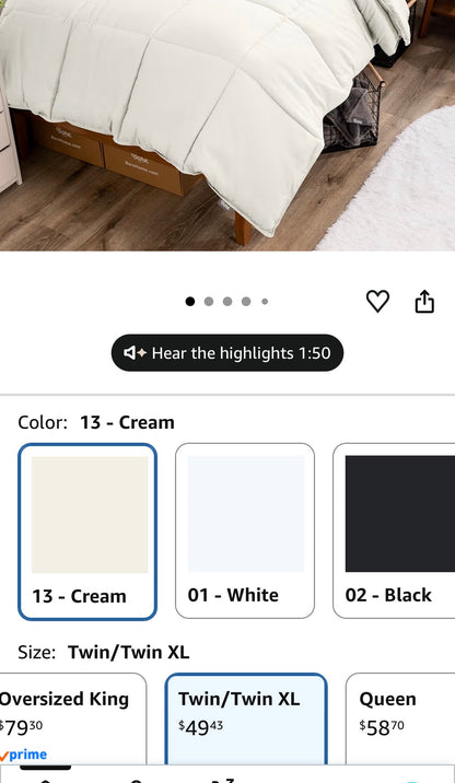 BARE - TWIN Comforter Set