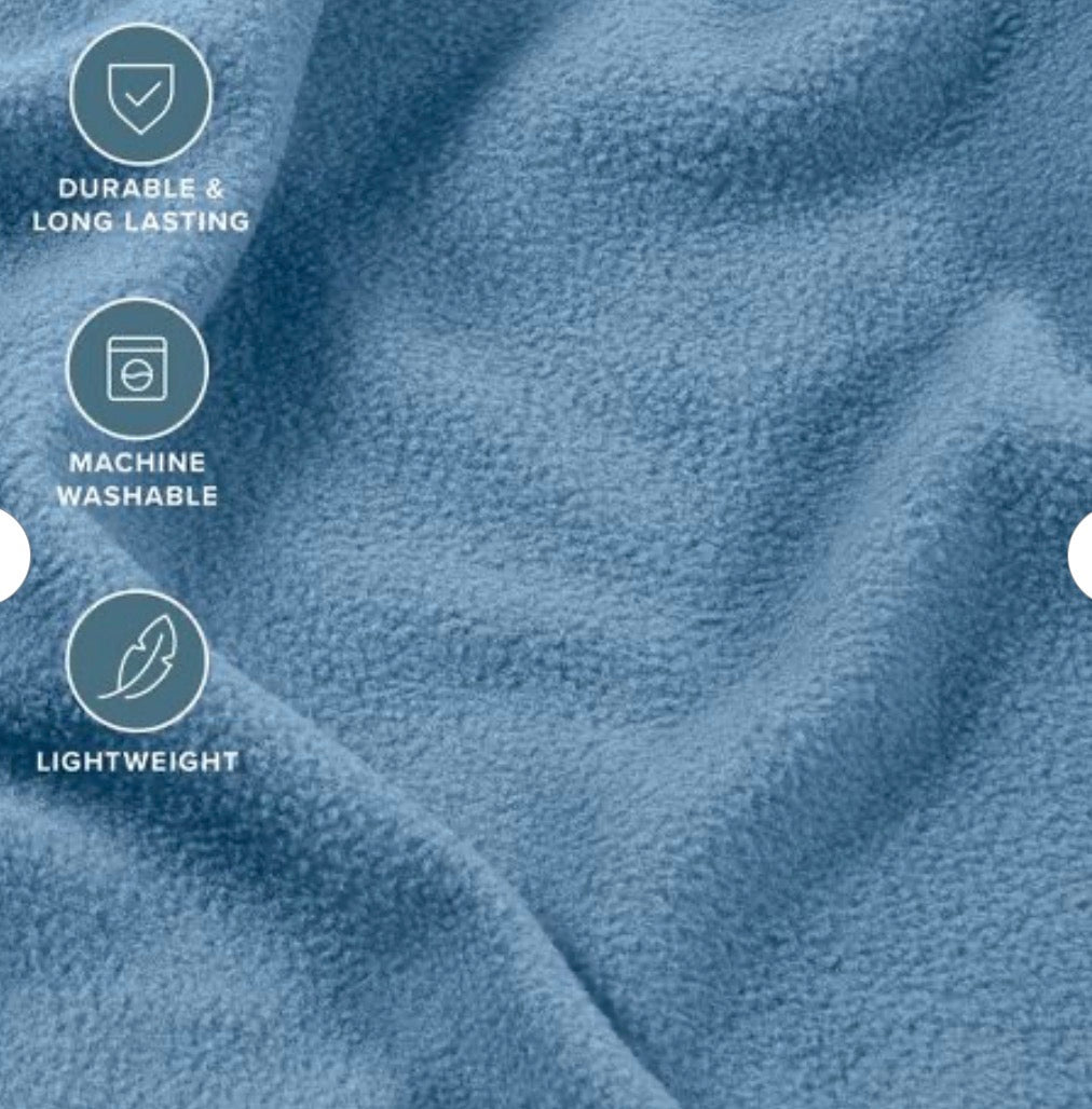 Polar Fleece Sheet Set by Bare Home - Twin, Coronet Blue