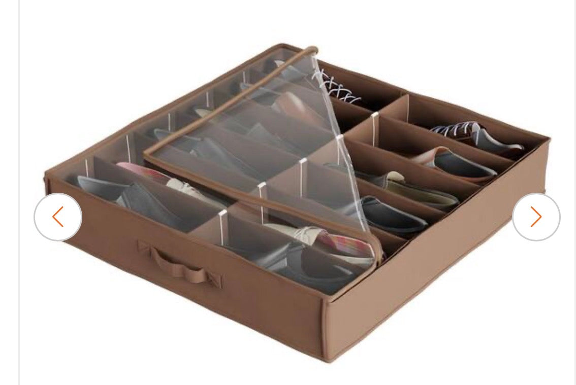 12-Pair  Underbed Shoe Storage