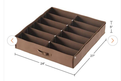 12-Pair  Underbed Shoe Storage