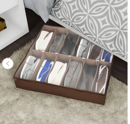 12-Pair  Underbed Shoe Storage