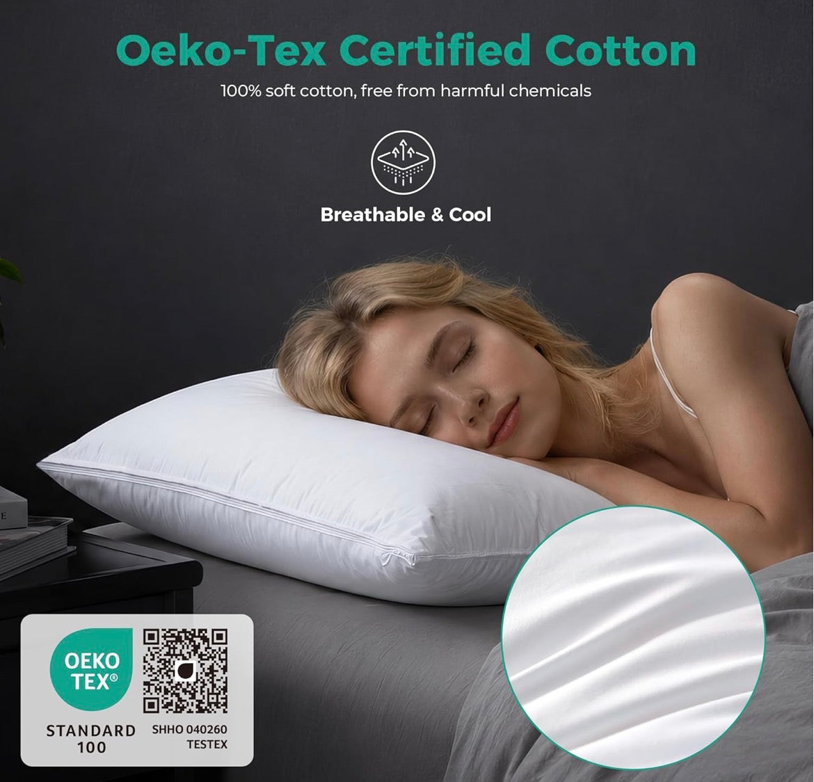 Three Geese Adjustable Layer Goose Feather Pillow,