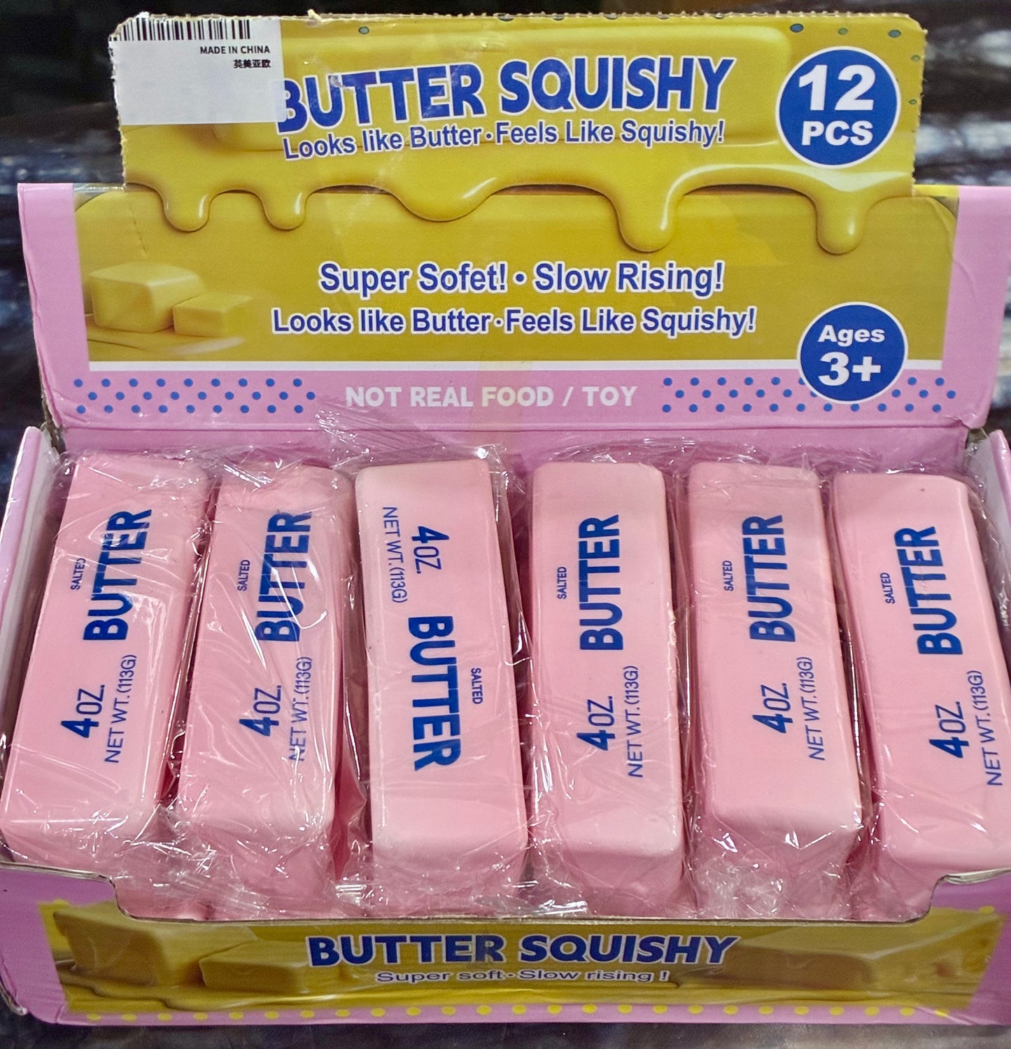 "Butter Squishy" "Not Real Food / Toy"