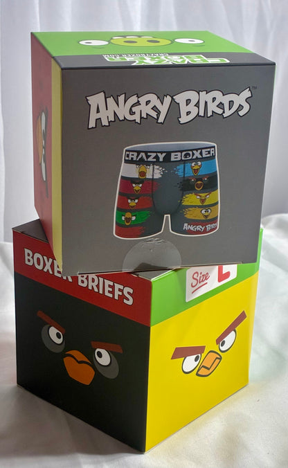 CRAZYBOXER Men's Angry Birds boxer briefs.