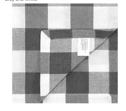 Cotton Blend Buffalo Plaid Table Napkins (Set of 12),