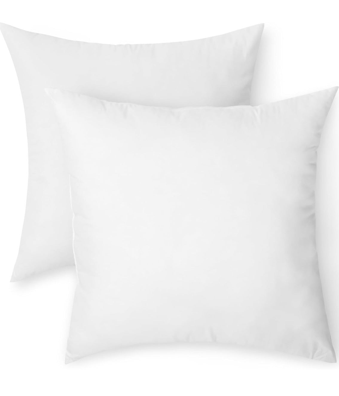 2 PACK of 20 X 20 OEKO TEX DOWN ALTERNATIVE PILLOW INSERTS